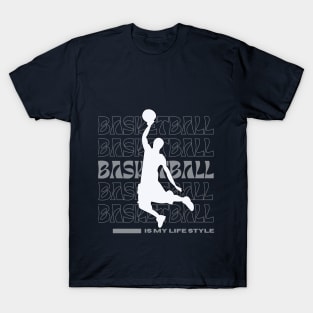 Basketball is my life style vintage graphic T-Shirt